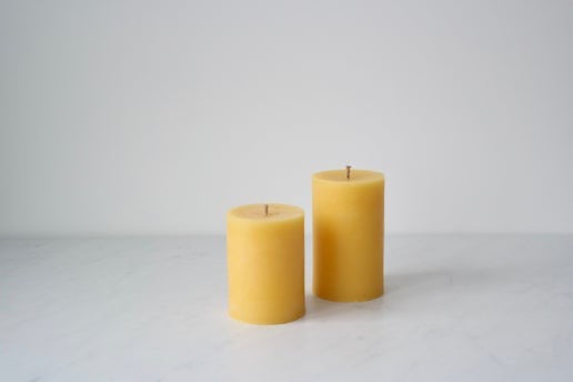 100% Pure Beeswax Pillar Candle