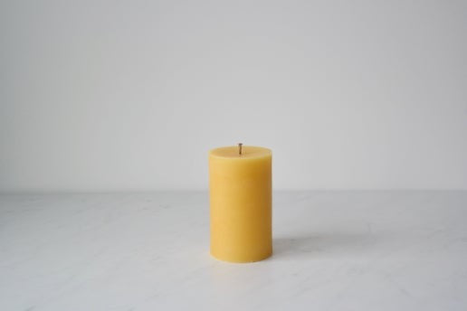 100% Pure Beeswax Pillar Candle