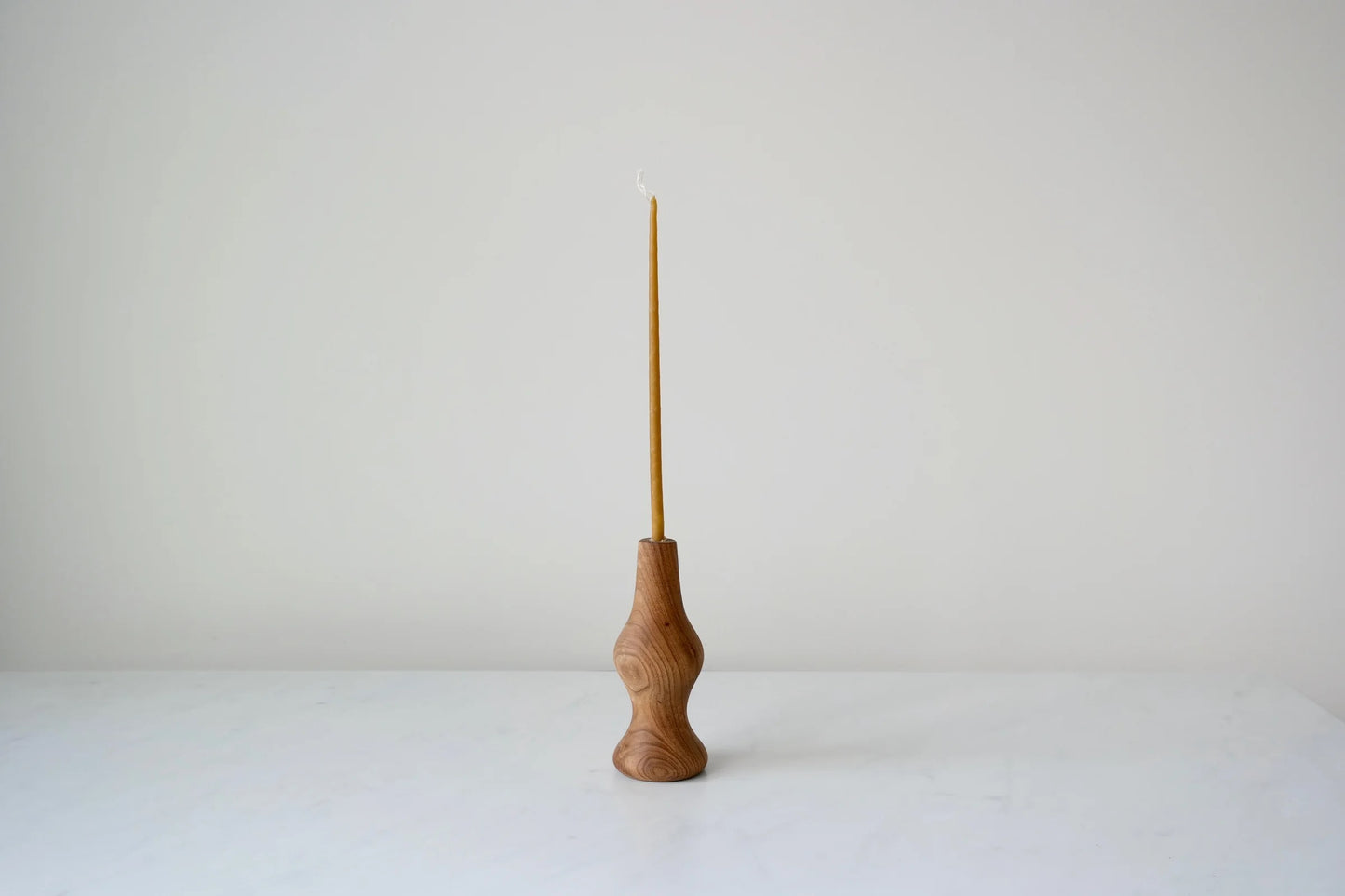 Turned Wooden Candle Holder