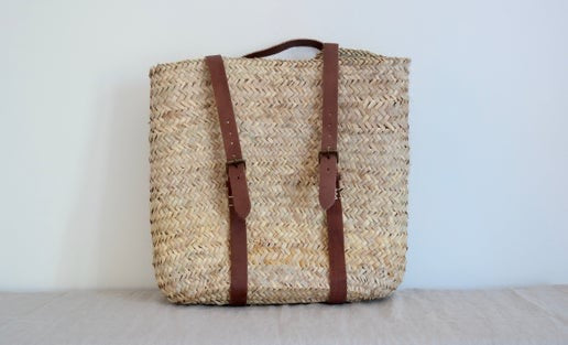 Palm Backpack with Leather Straps