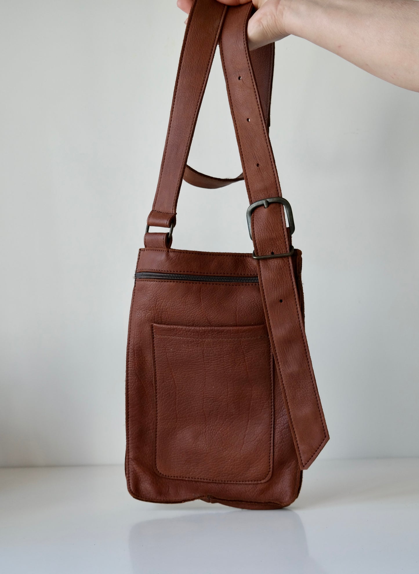 Hides in Hand Leather Satchel