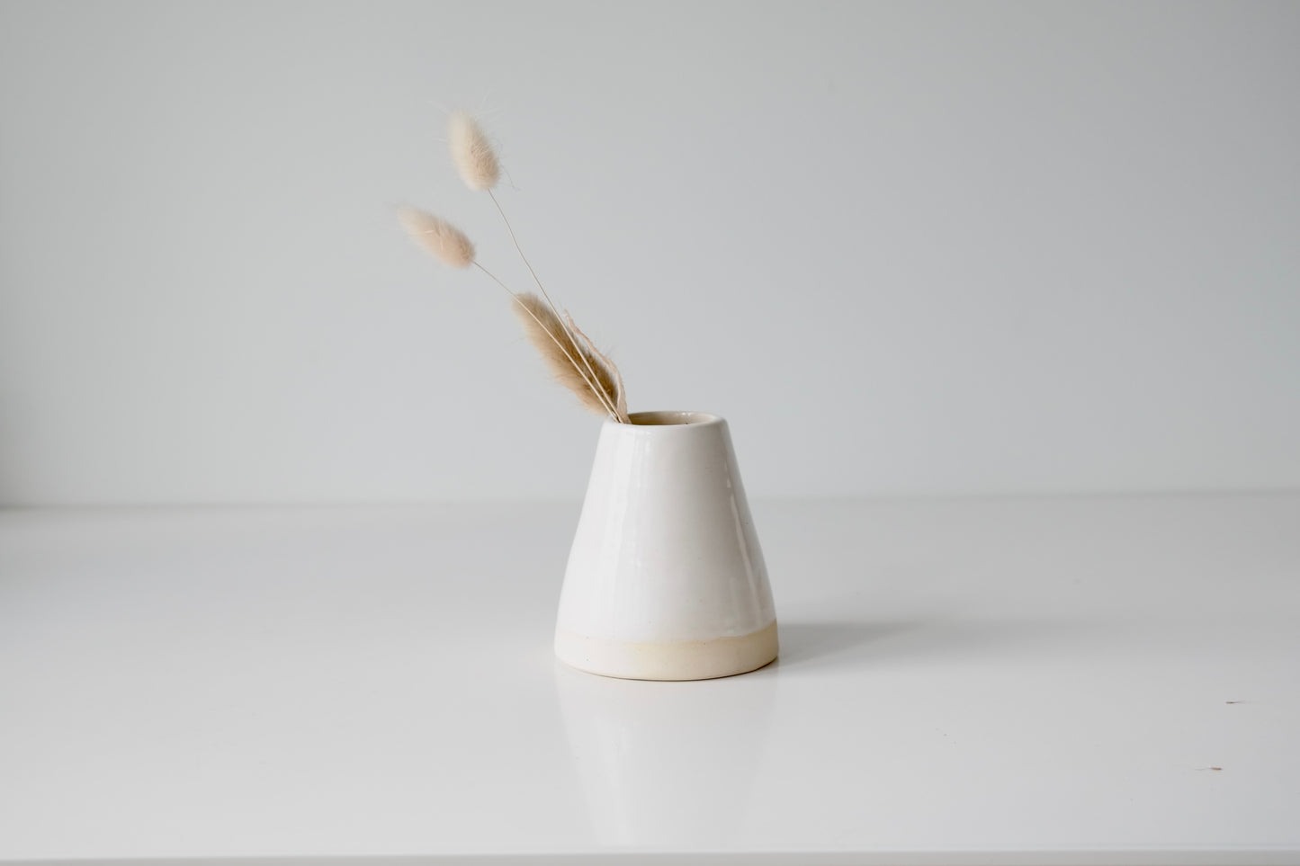 Cream Taper Vase