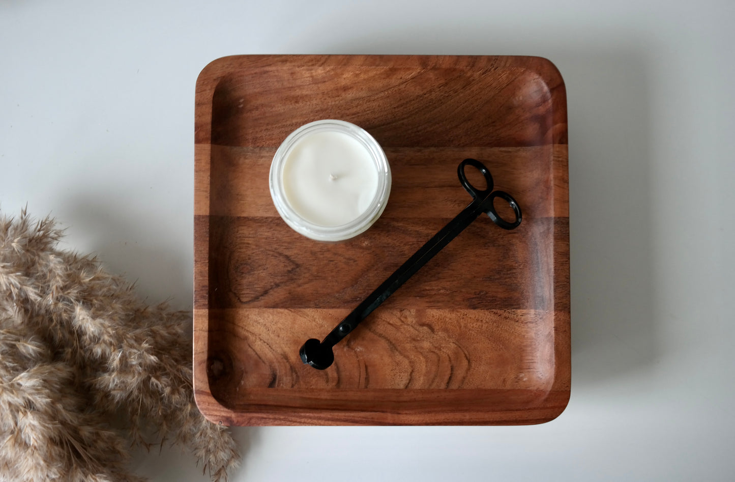 Acacia Wood Pedestal Tray