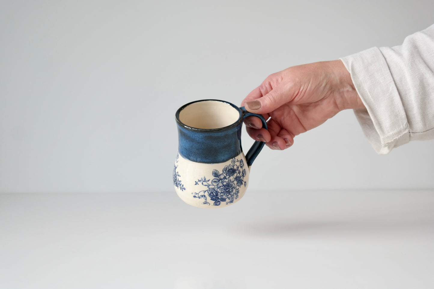 Ceramic Mug – Blue Florals