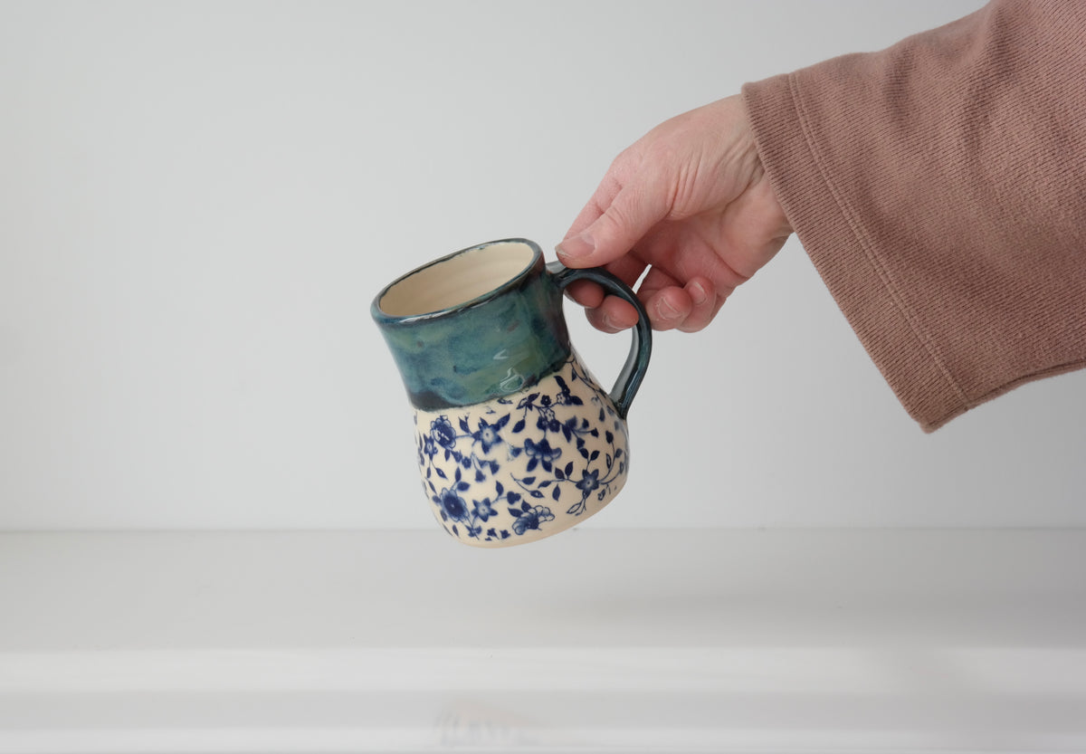 Blue Garden Mug