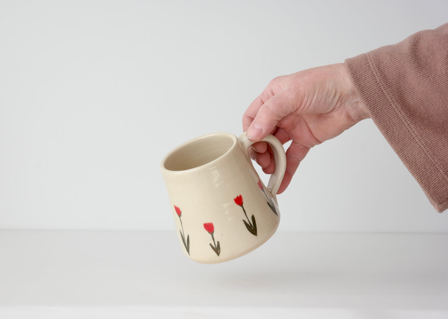 Red Tulip Mug