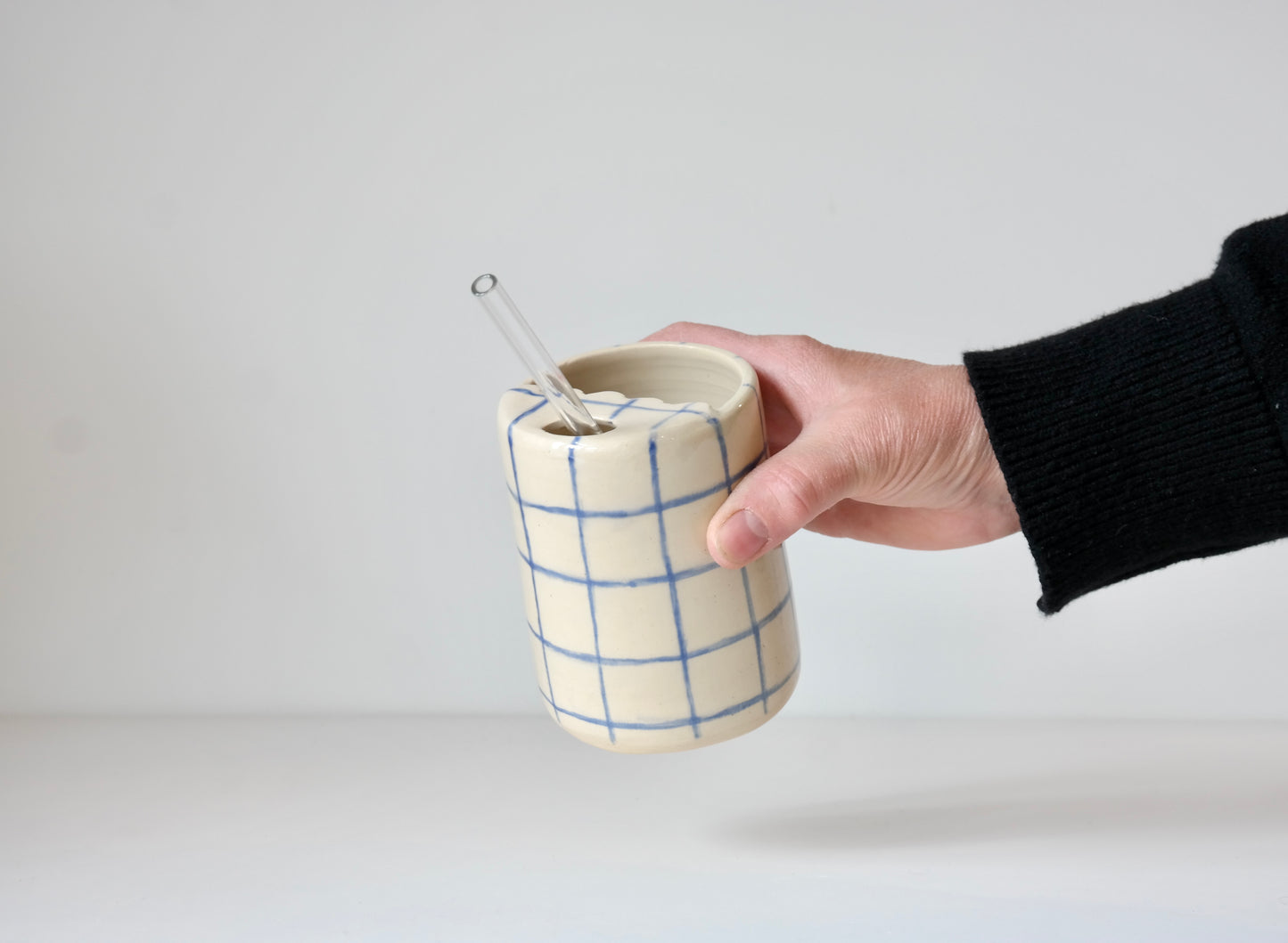 Grid Pattern Tumbler