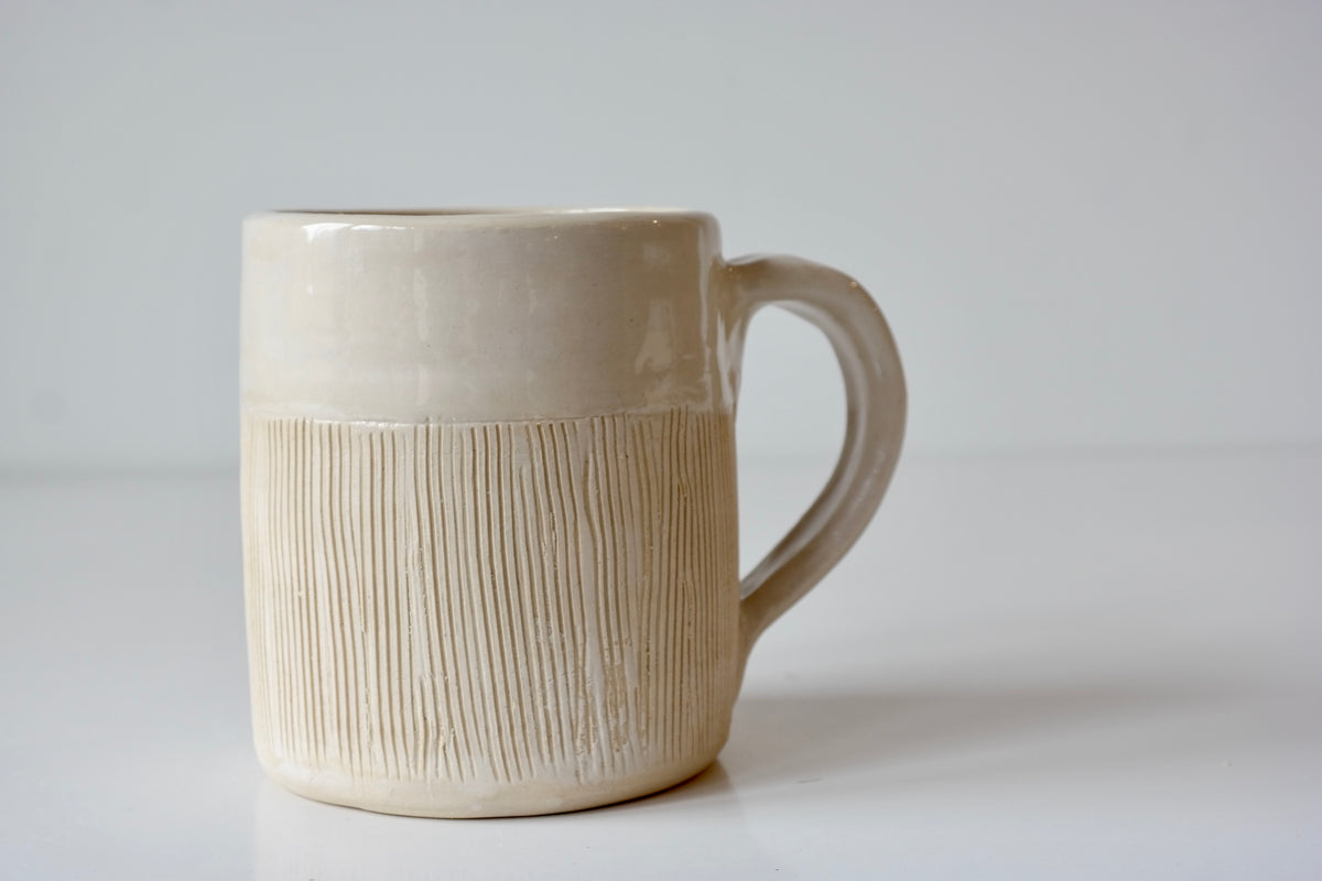 Ivory Textured Mug