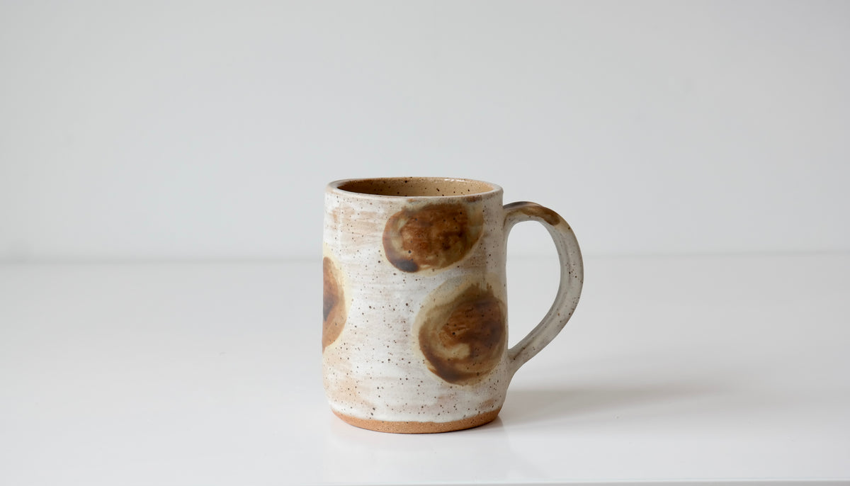 Handmade Stoneware Mug | Earthy Dots