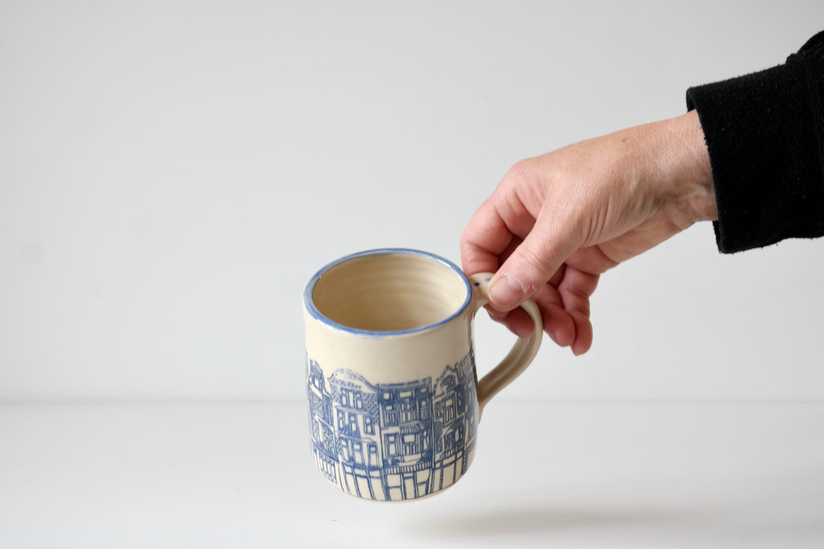 Blue Townhouse Mug