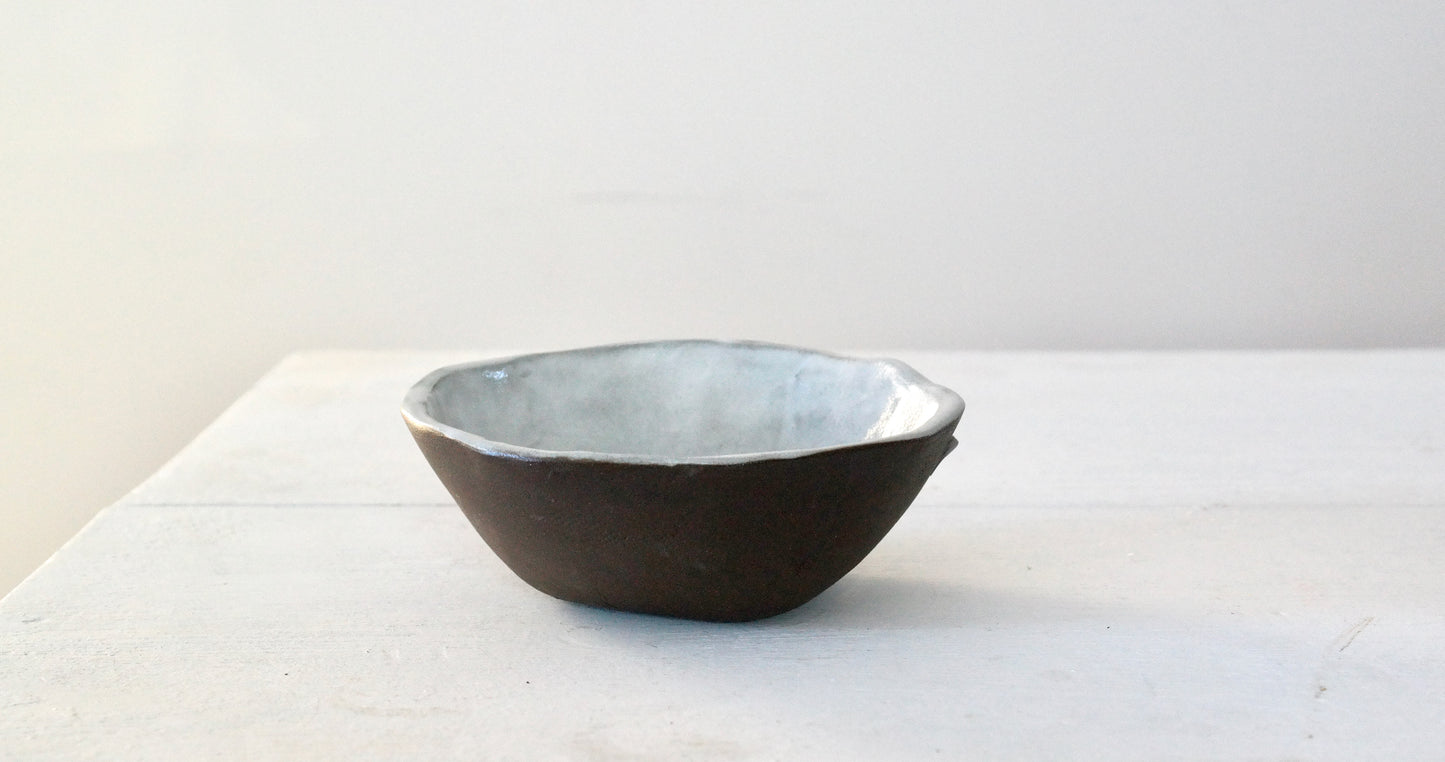 Handbuilt Black Clay Dish