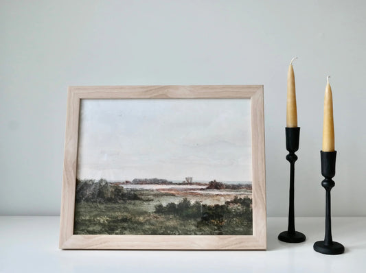 Framed Print - Autumn Muted Green Landscape