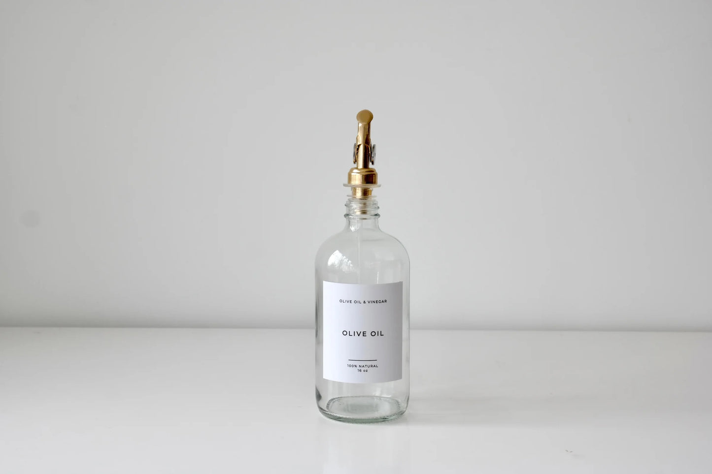Clear Glass Olive Oil Dispenser