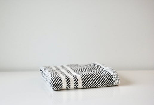 Handwoven Baby Blanket - Charcoal