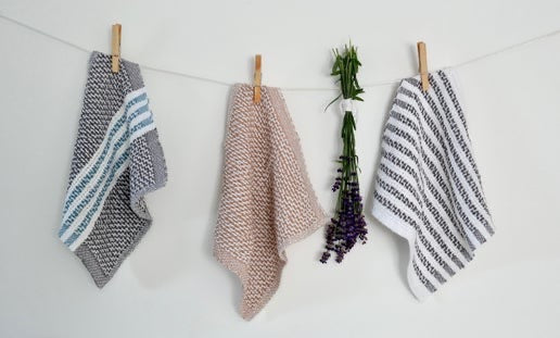 Handwoven Cotton Dish Cloths- Set of 3