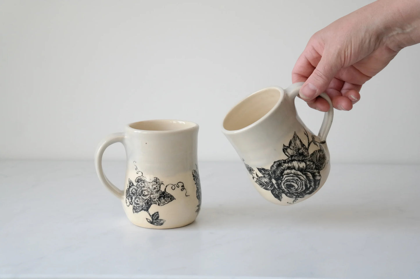Floral Pottery Mug