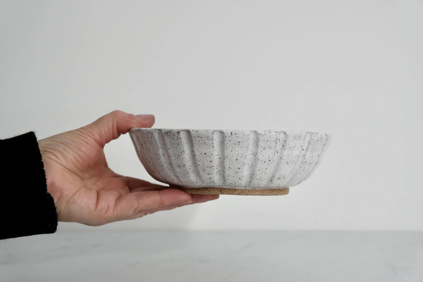 Carved Shallow Bowl