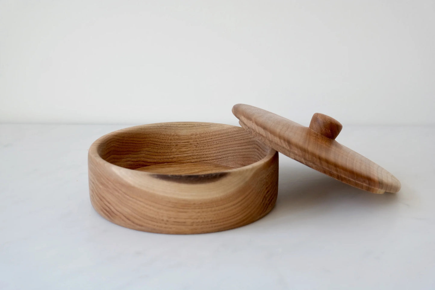 Covered Wooden Bowl