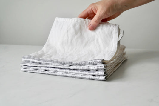 Stone-Washed Linen Napkins – Set of 4