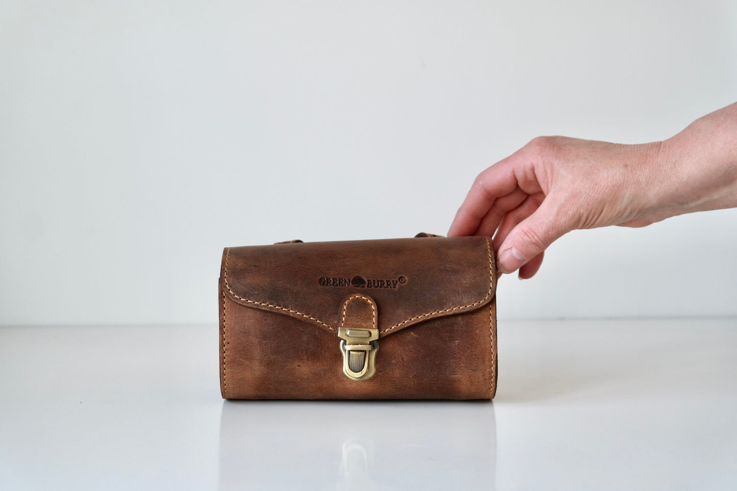 Greenburry Small Leather Bicycle Bag