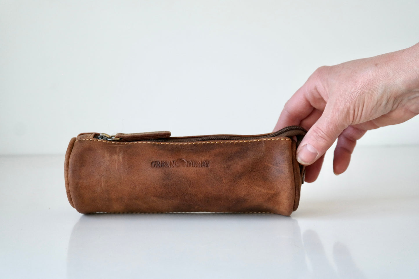 Greenburry Leather Pencil Case