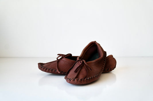 Hides in Hand Leather Ballet Slipper