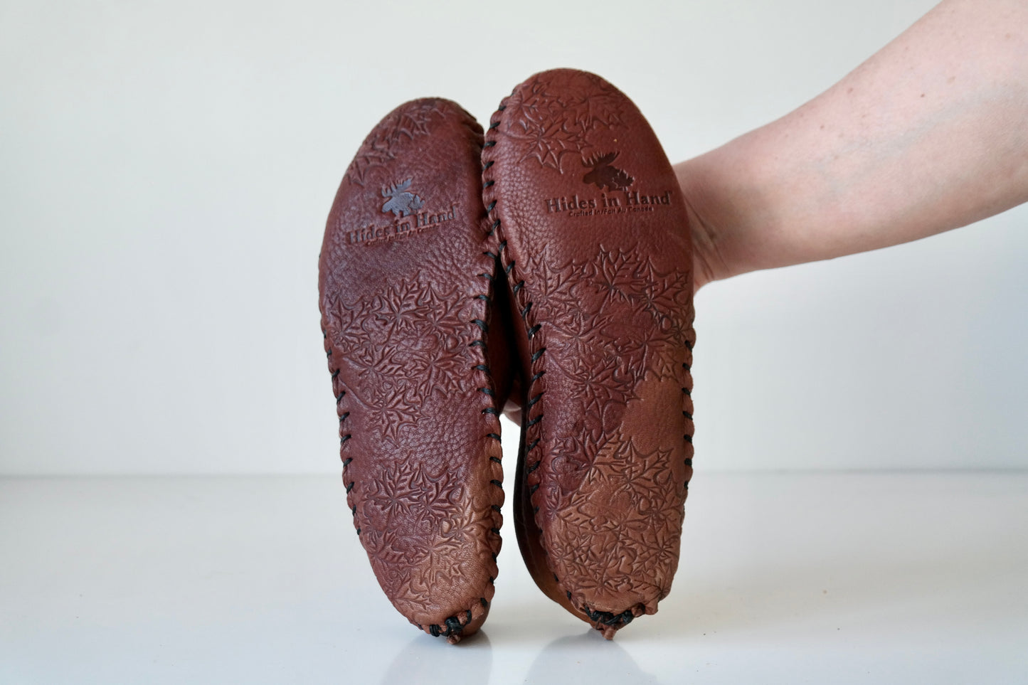 Hides in Hand Leather Ballet Slipper