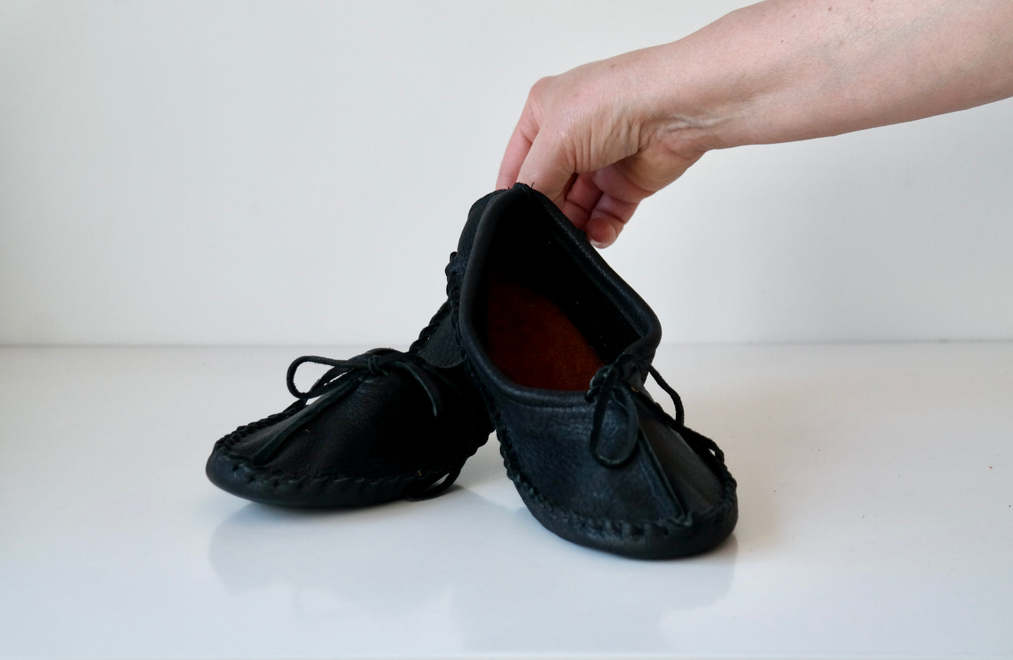 Hides in Hand Leather Ballet Slipper