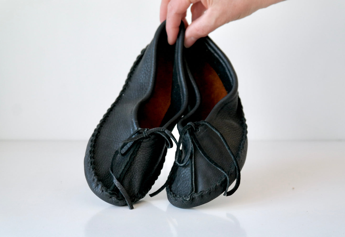 Hides in Hand Leather Ballet Slipper