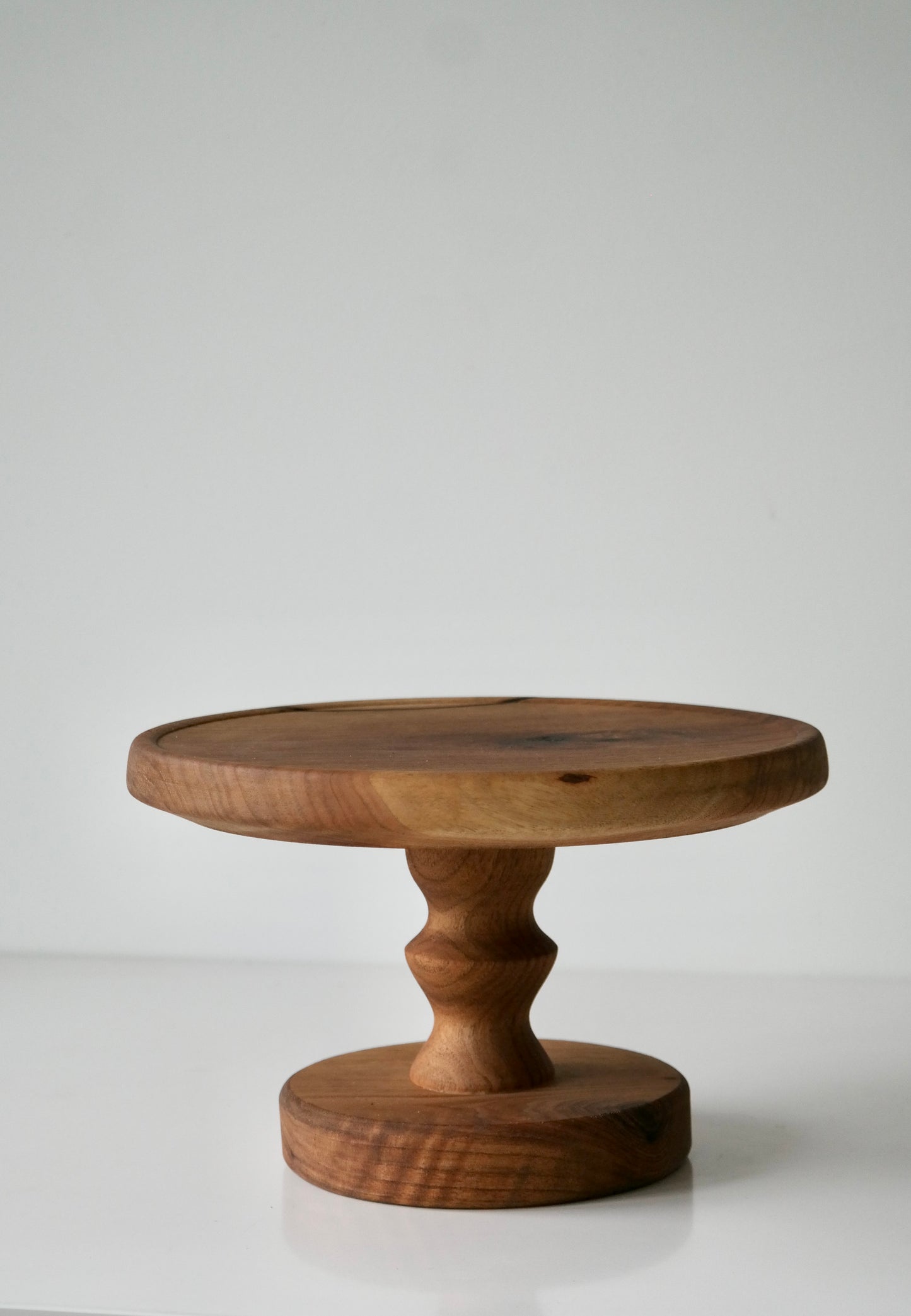Hand-Turned Butternut Cake Stand