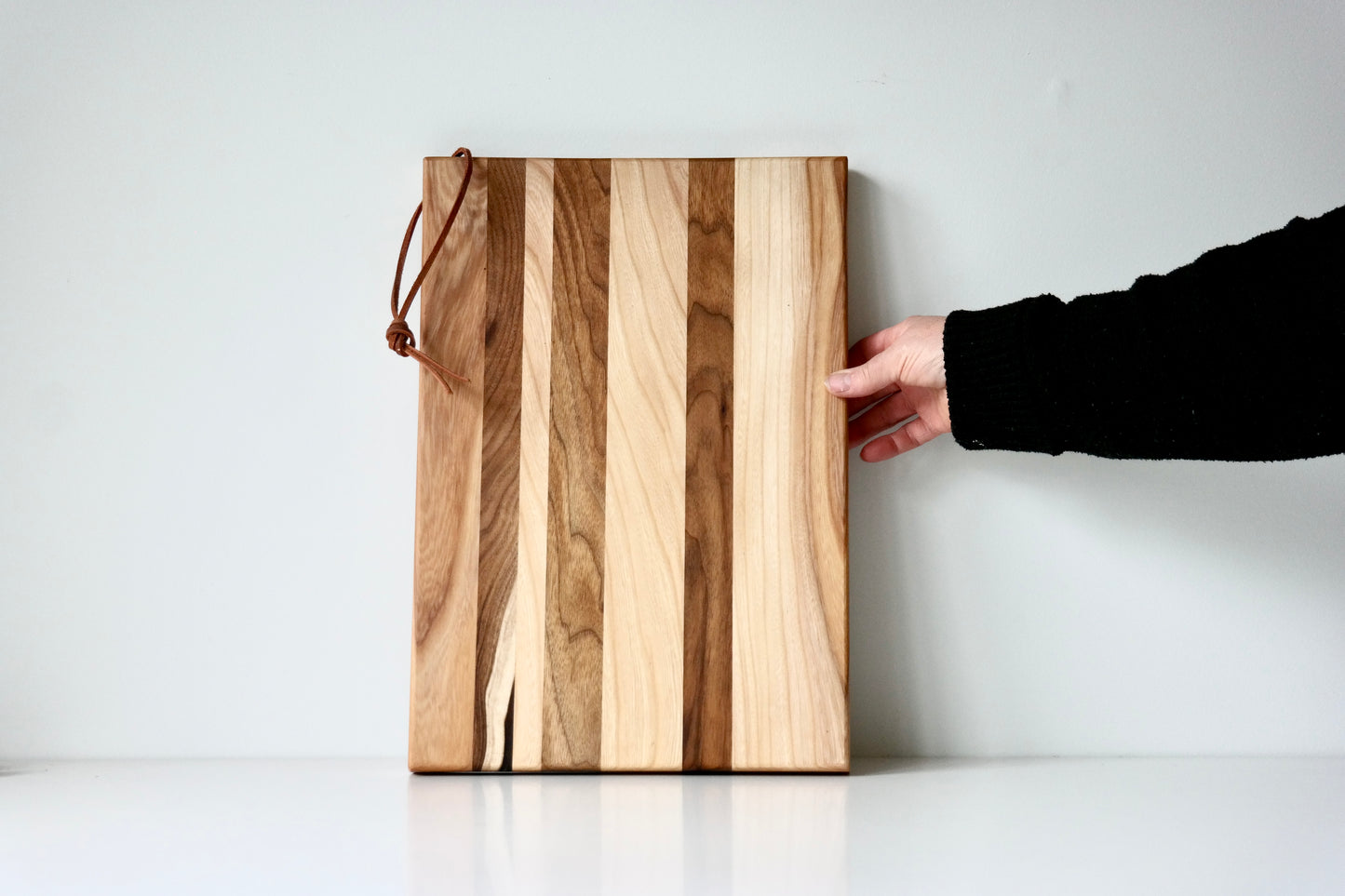 Striped Hardwood Cutting Board
