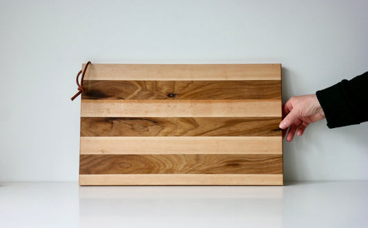 Maple &amp; Walnut Stripe Cutting Board
