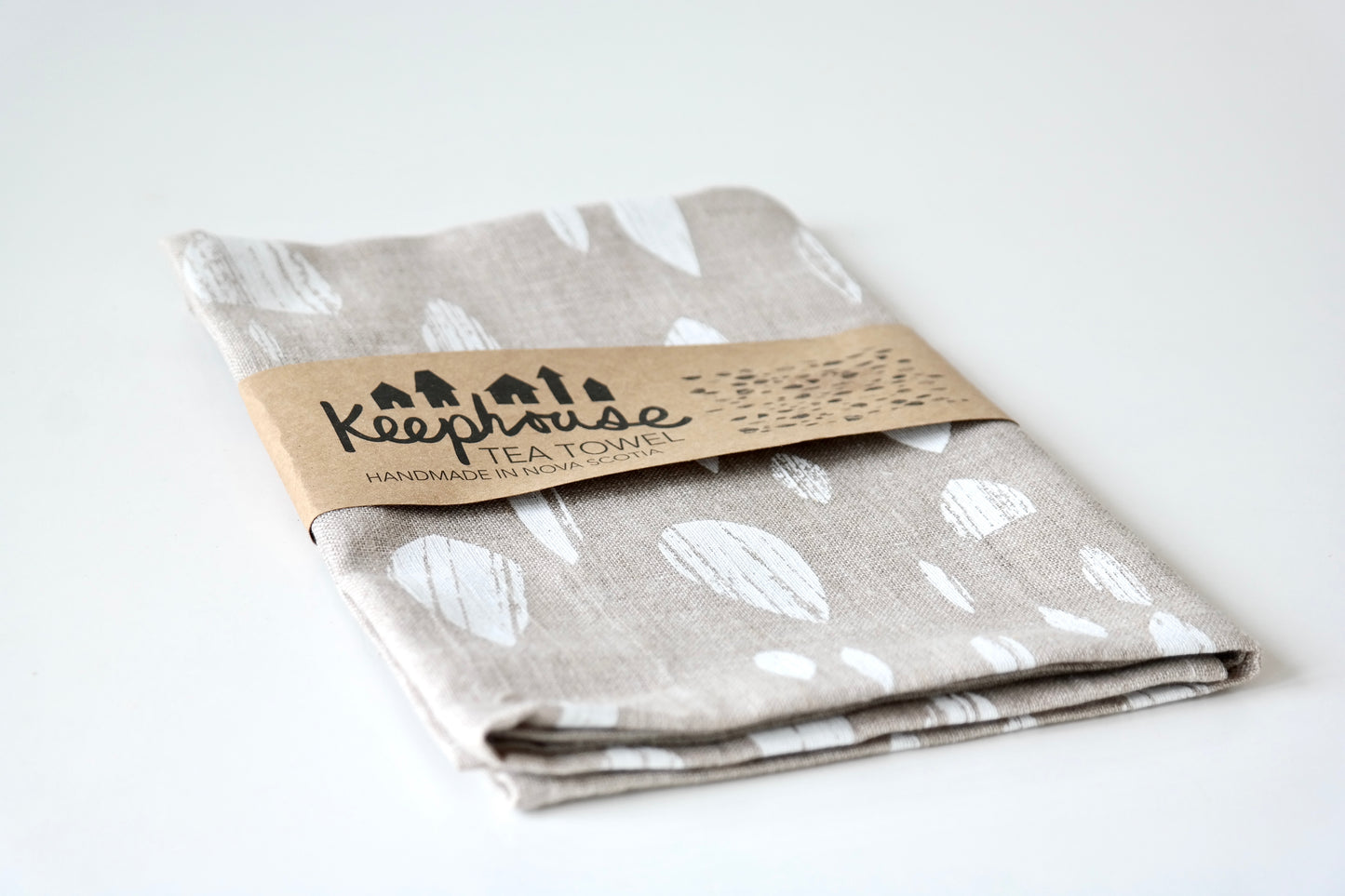 Keephouse Linen Tea Towel – Drop Print
