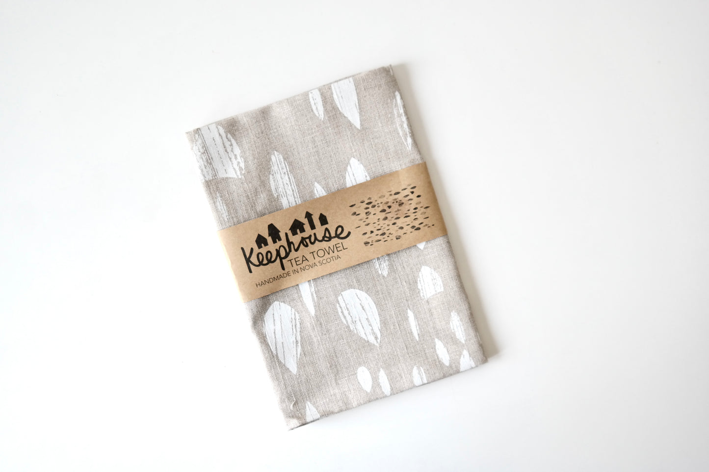 Keephouse Linen Tea Towel – Drop Print