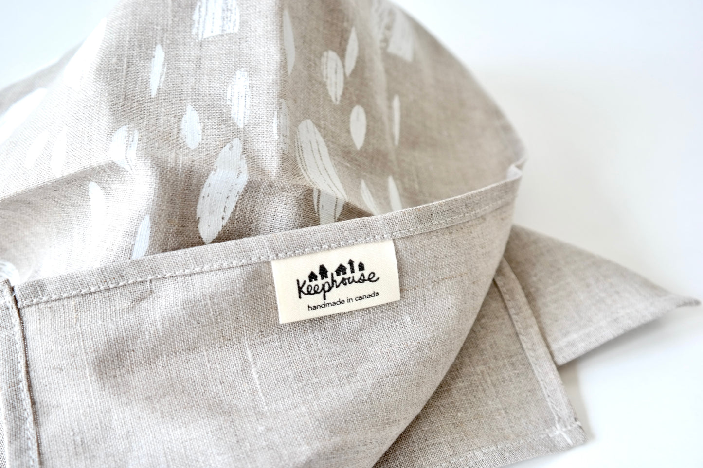 Keephouse Linen Tea Towel – Drop Print
