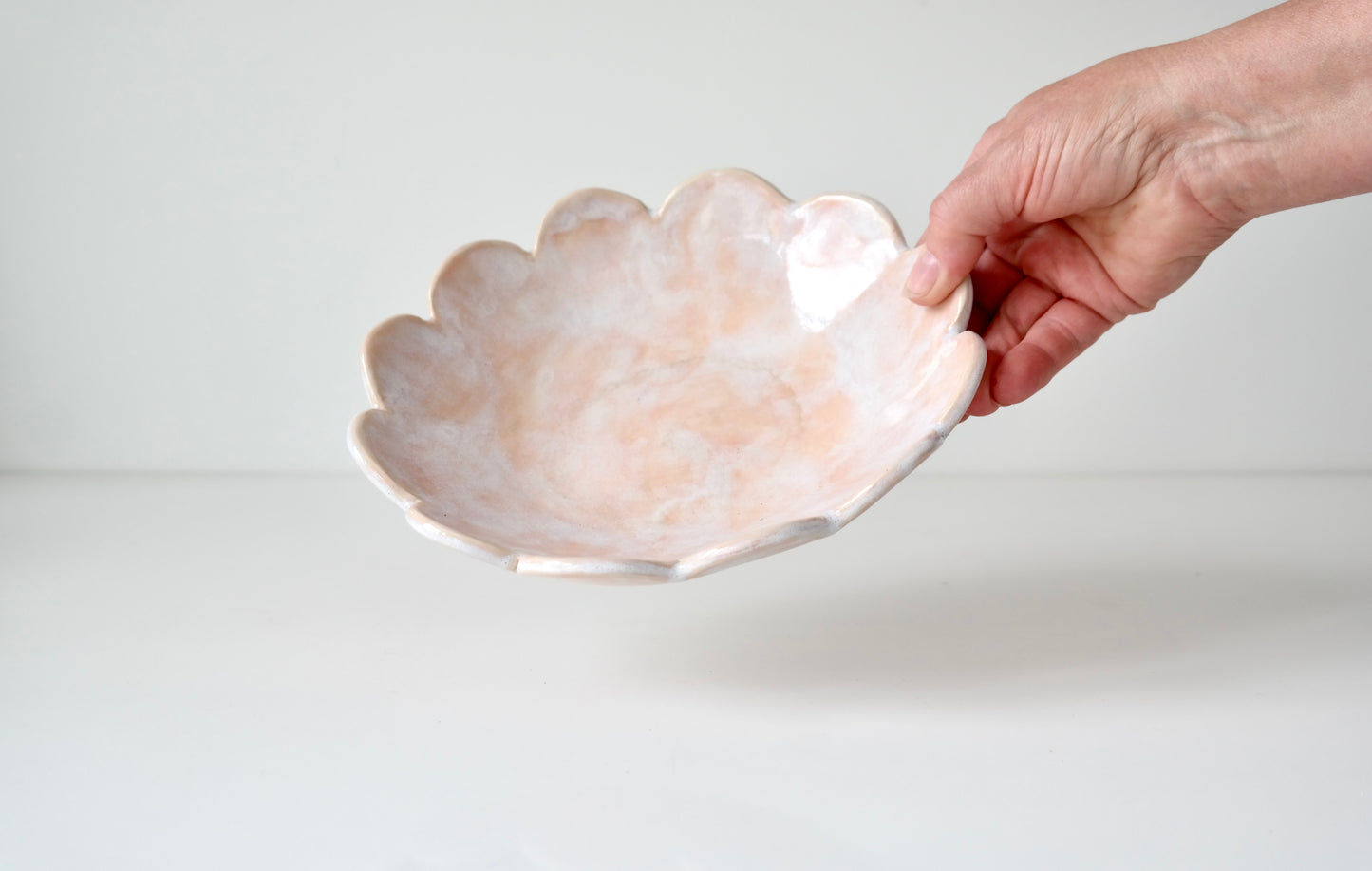 Handbuilt Scalloped Bowl