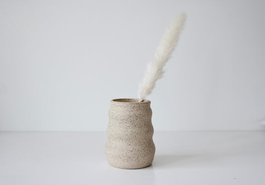 Wavy Stone Vase