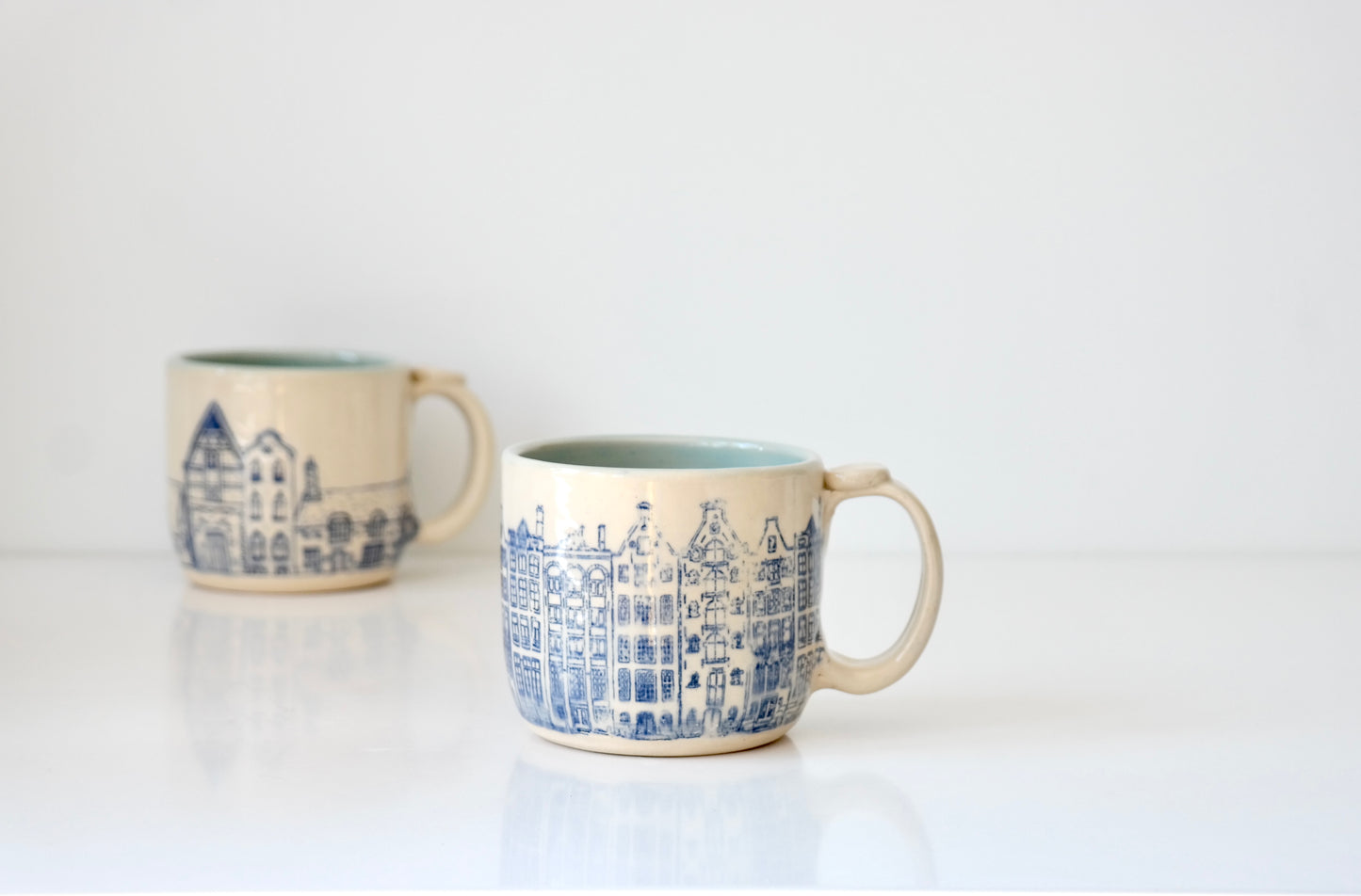 Ceramic Mug – Village Scene