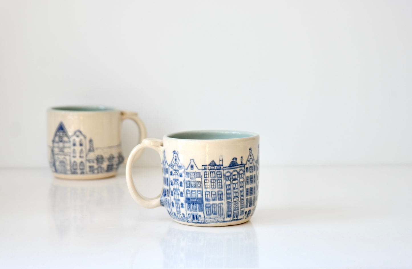 Ceramic Mug – Village Scene