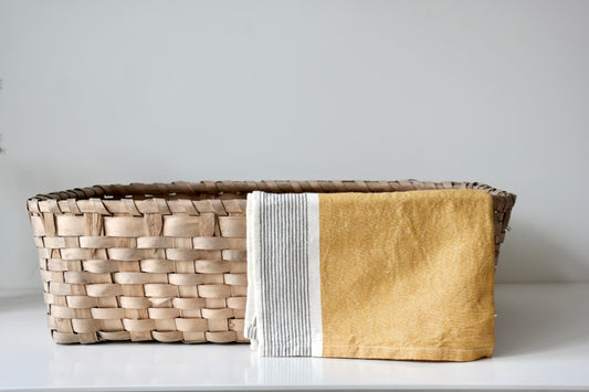 Golden Stripe Tea Towel Set