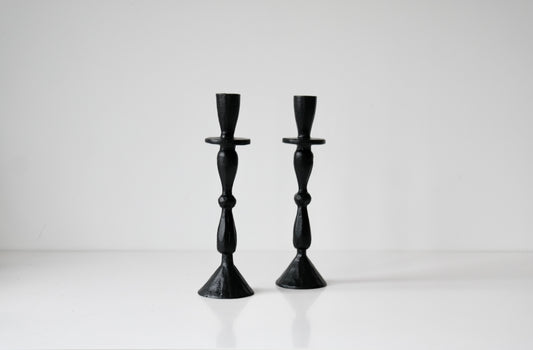 Black Iron Taper Holder