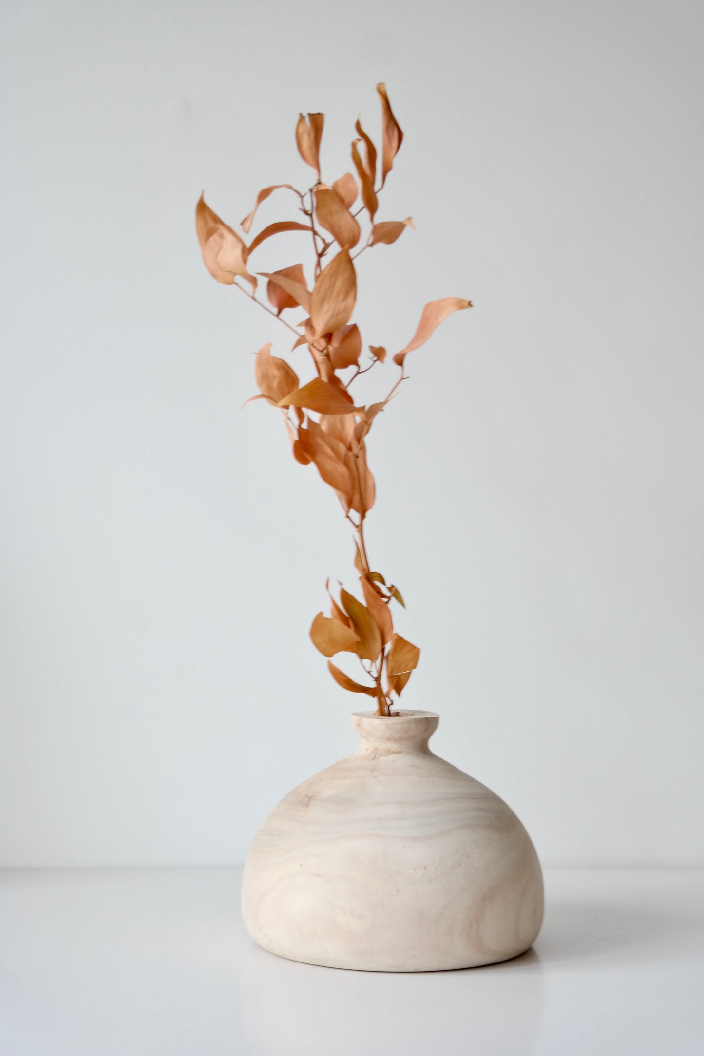 Natural Wood Vase