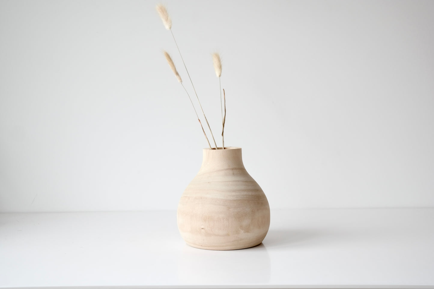 Natural Woodspun Vase