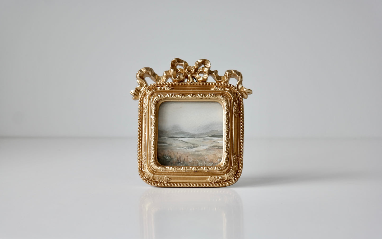 Petite Gold Frame with Original Landscape Painting