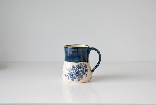 Ceramic Mug – Blue Florals