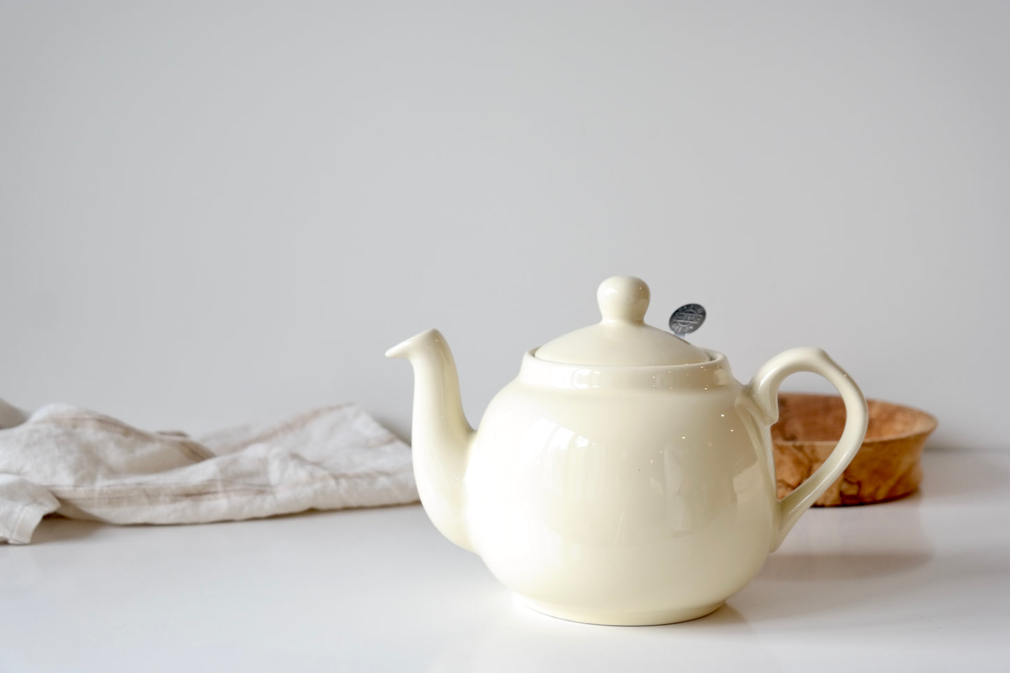 Classic Cream Teapot
