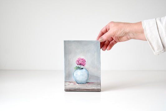 Original Mini Painting – Single Bloom