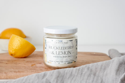 Huckleberry & Lemon Soy Candle