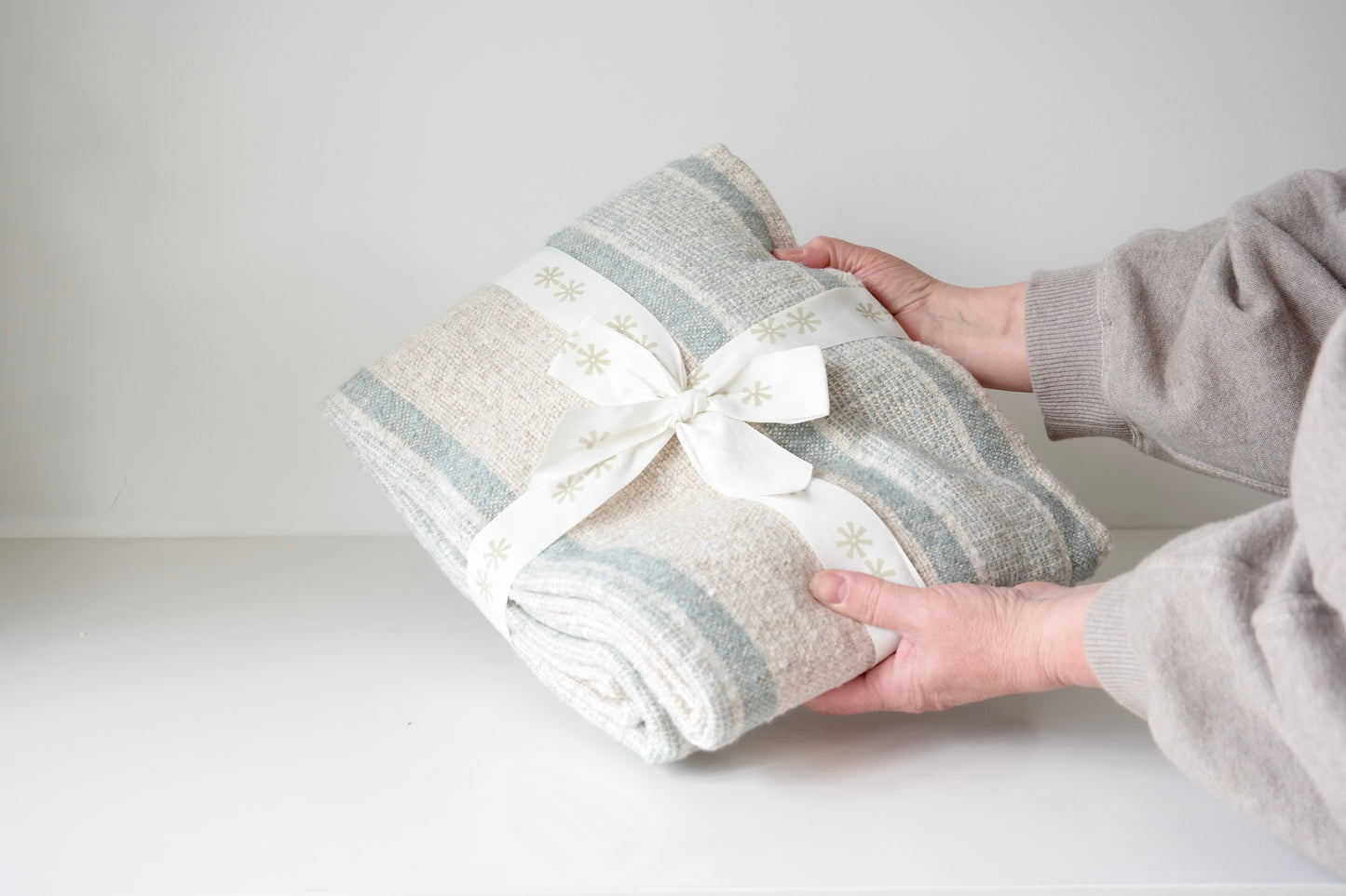 Soft Stripe Throw Blanket