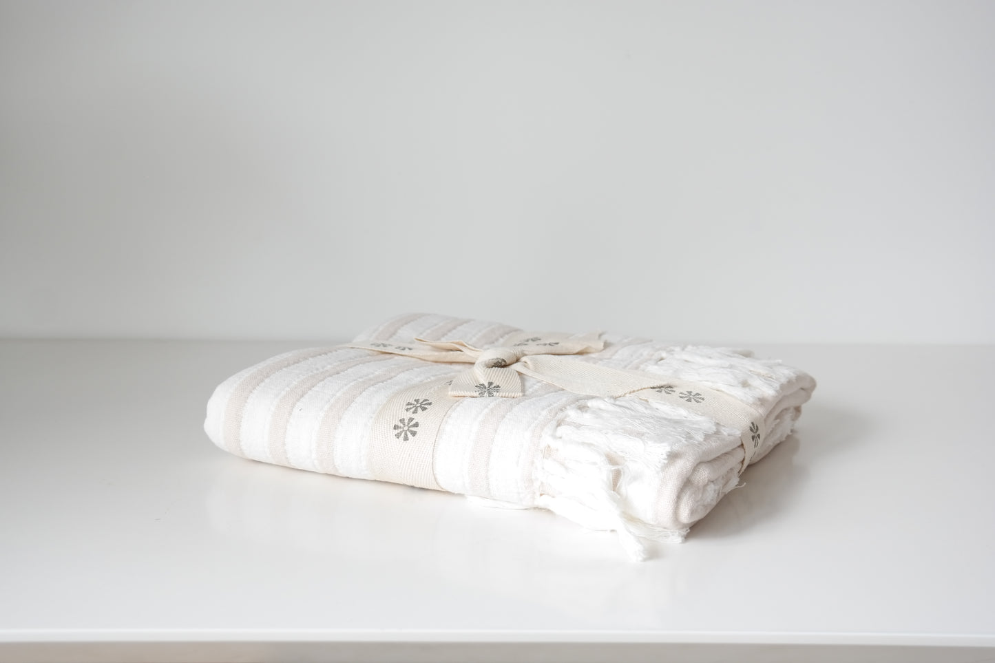 Striped Cotton Throw Blanket